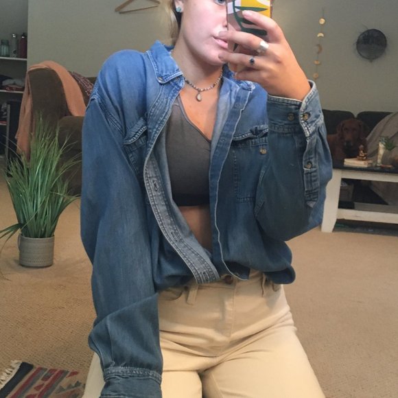 VINTAGE DENIM BUTTON UP - Picture 14 of 14